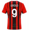 Maglia ufficiale AC Milan Olivier Giroud 9 Casa 2021-22 per Uomo